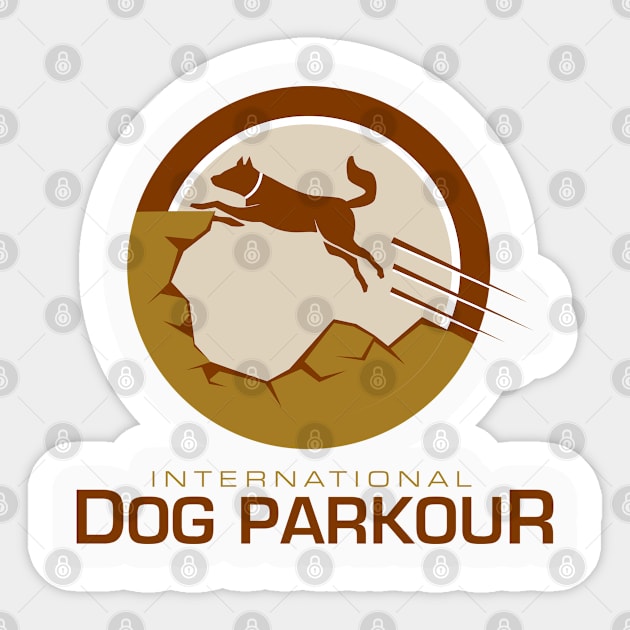 Dog Parkour International Sticker by Toogoo